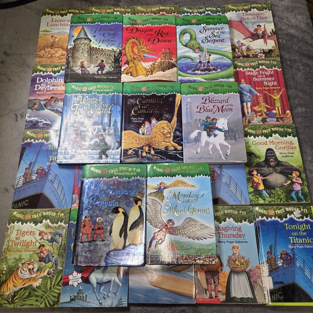 Magic Tree House Lot of 28 Books Mary Pope Osborne Mixed Set PB HC